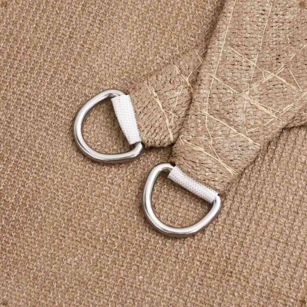 Sonnensegel 160 g/m² Taupe 2,5x5 m HDPE