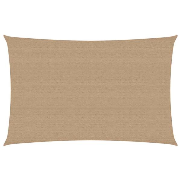 Sonnensegel 160 g/m² Taupe 3x5 m HDPE