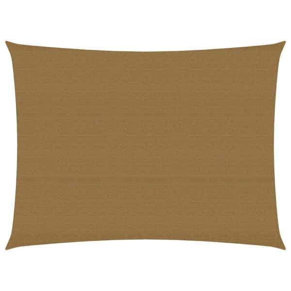 Sonnensegel 160 g/m² Taupe 3,5x5 m HDPE
