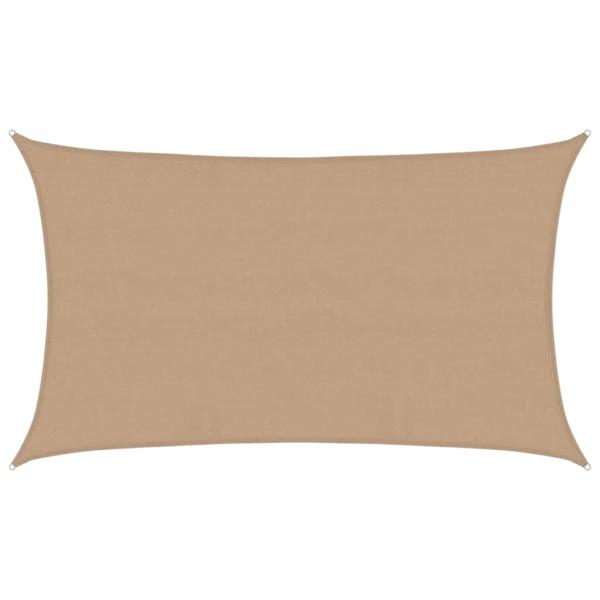 Sonnensegel 160 g/m² Taupe 5x8 m HDPE