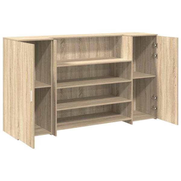 Empfangstheke Sonoma-Eiche 180x50x103,5 cm Holzwerkstoff