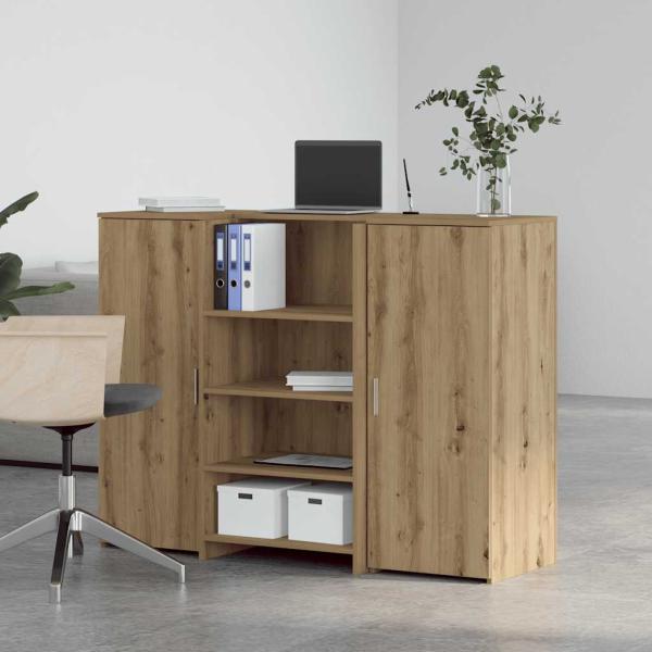 Empfangstheke Artisan-Eiche 135x50x103,5 cm Holzwerkstoff