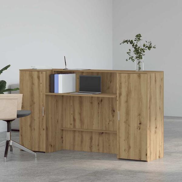 Empfangstheke Artisan-Eiche 180x50x103,5 cm Holzwerkstoff