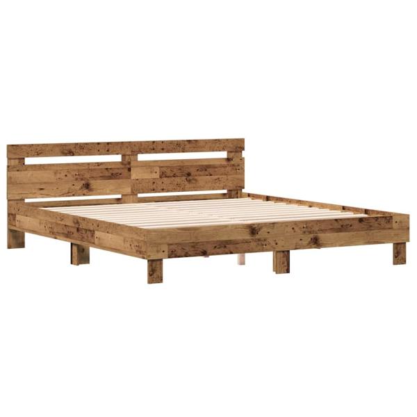 Bettrahmen Altholz 203 x 185 x 70 cm Holzwerkstoff
