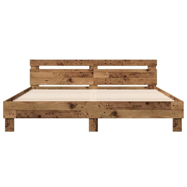 Bettrahmen Altholz 203 x 185 x 70 cm Holzwerkstoff