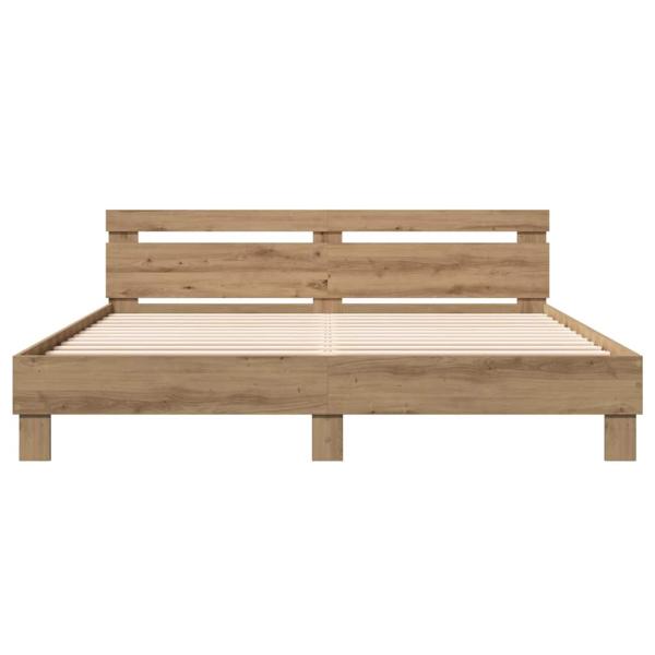 Bettrahmen Artisan-Eiche 203 x 185 x 70 cm Holzwerkstoff
