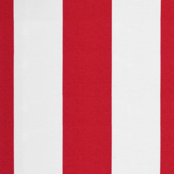 Markisenvolant Rot und Weiß Gestreift 400 cm