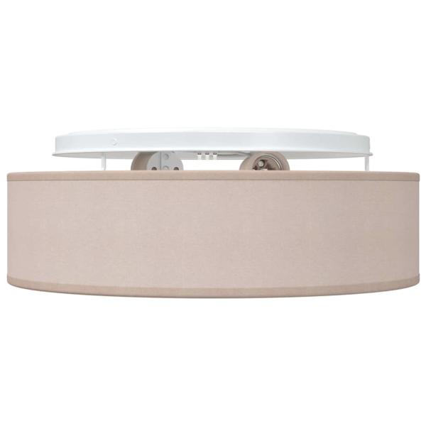 Deckenlampe mit Strahlern Taupe 38 x 38 x 13,5 cm Stoff