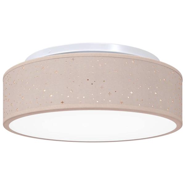 Deckenlampe mit Strahlern Taupe 38 x 38 x 13,5 cm Stoff