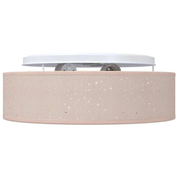 Deckenlampe mit Strahlern Taupe 38 x 38 x 13,5 cm Stoff