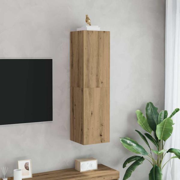 ARDEBO.de - TV-Schrank Artisan-Eiche 30,5x30x110 cm Holzwerkstoff