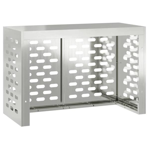 Klimaanlagenabdeckung Silber 90 x 40 x 60 cm Verzinkter Stahl