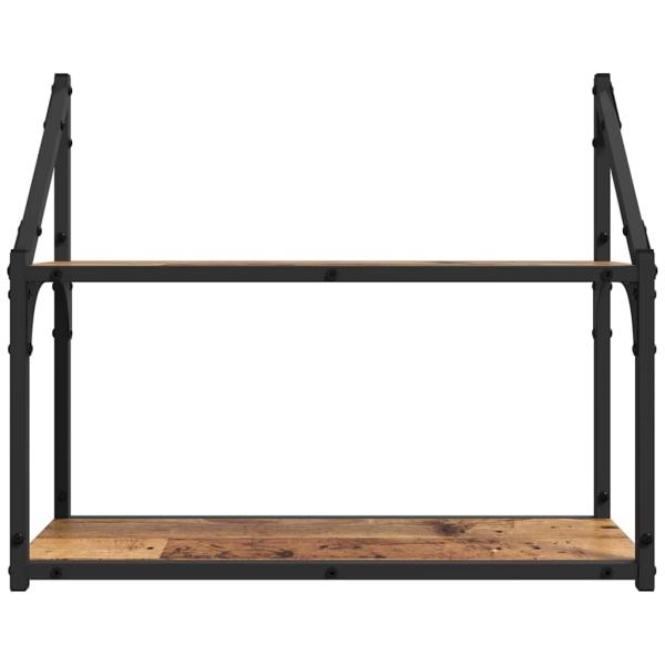 Wandregal Wandhalterung Altholz 60 x 21 x 51 cm Holzwerkstoff