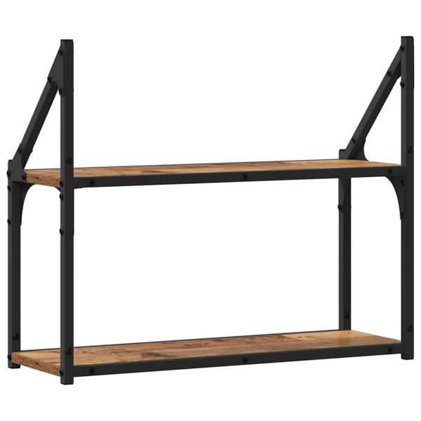 Wandregal Wandhalterung Altholz 60 x 21 x 51 cm Holzwerkstoff