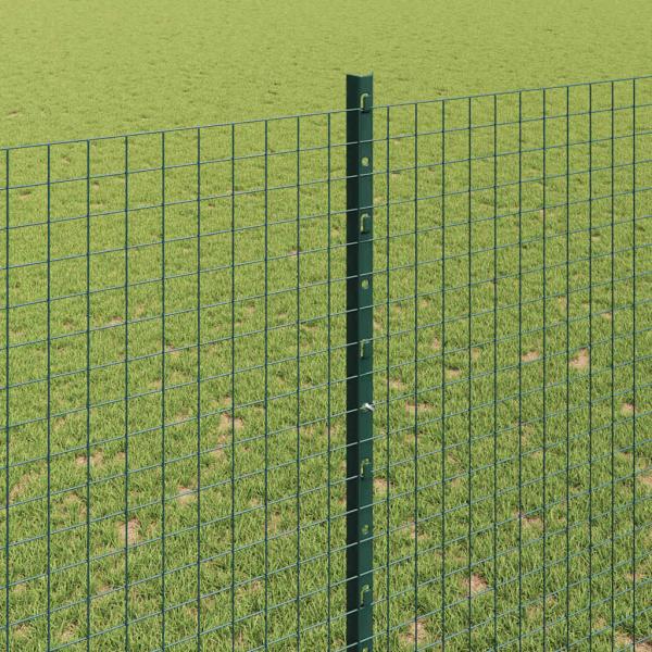 Geschweißter Drahtzaun mit Pfosten 25 x 1,5 m Verzinkter Stahl