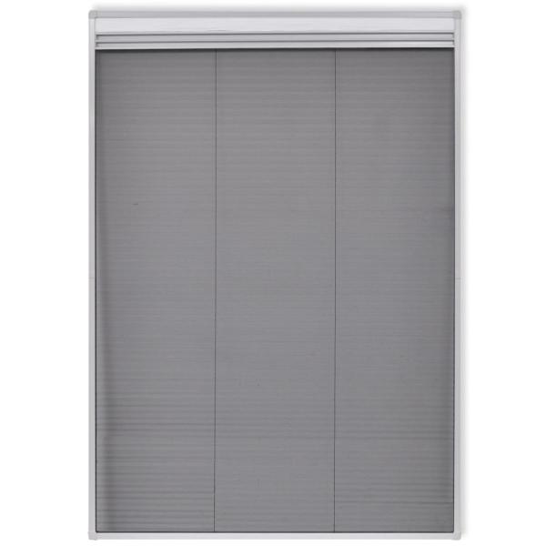 Plisse Insektenschutzfenster mit Jalousie Aluminium 160×80 cm