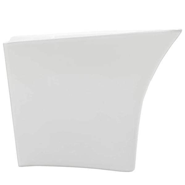 Waschbecken Weiß 53 x 44 x 37 cm Glasierte Keramik