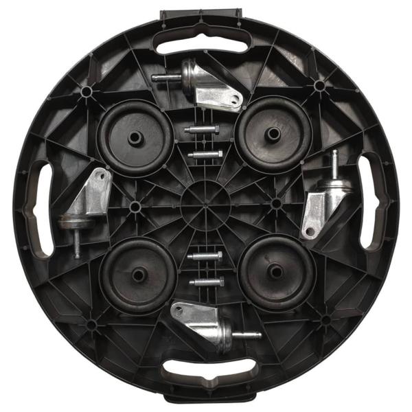 Pflanzenroller 40 cm Durchmesser Schwarz 275 kg