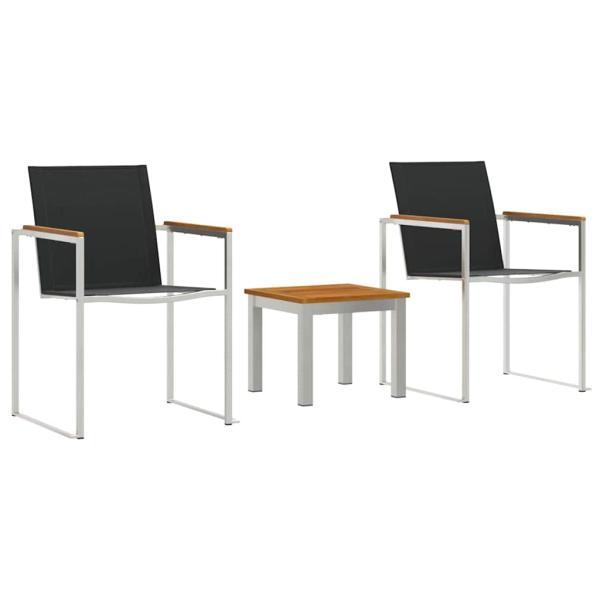 Garten Essgruppe 3 Stk. Braun und Schwarz