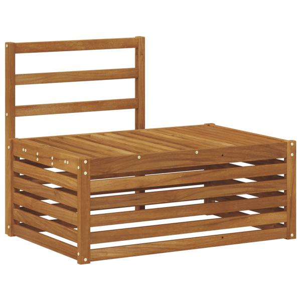 Outdoor-Sofagarnitur 2 Stück Natur 182,5 x 63 x 73 cm