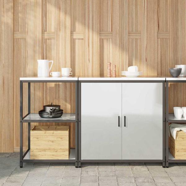 ARDEBO.de - Aufbewahrungsset für die Küche HATTEM 2 stk. Silber
