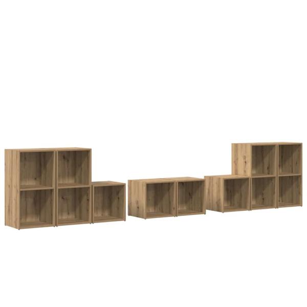 TV-Schrank Set 8 Stk. Artisan-Eiche Holzwerkstoff