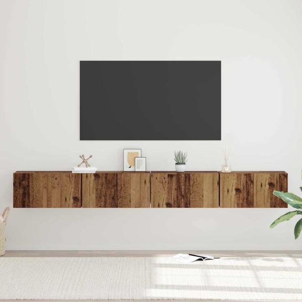 TV-Schrankset 4 Stk. Altholz Holzwerkstoff