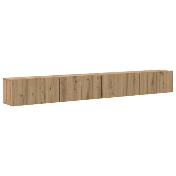 TV-Schrankset 4 Stk. Artisan-Eiche Holzwerkstoff