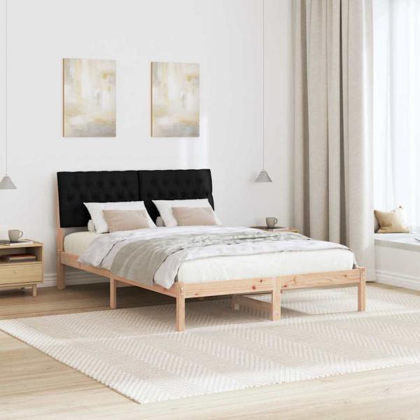 Bettgestell mit gepolstertem Kopfteil Braun 160 x 200 cm