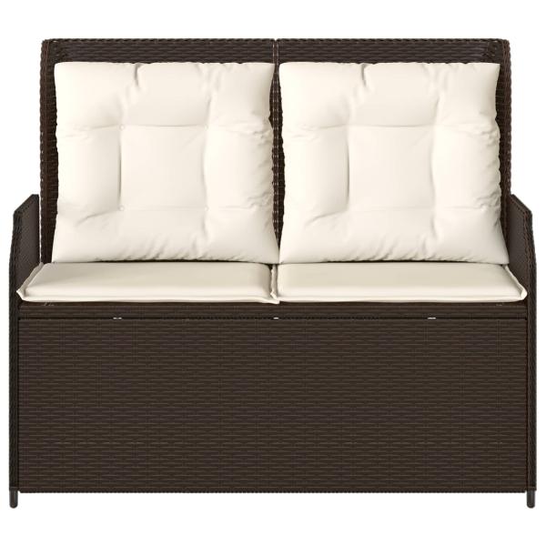 Gartenbank Braun Poly-Rattan