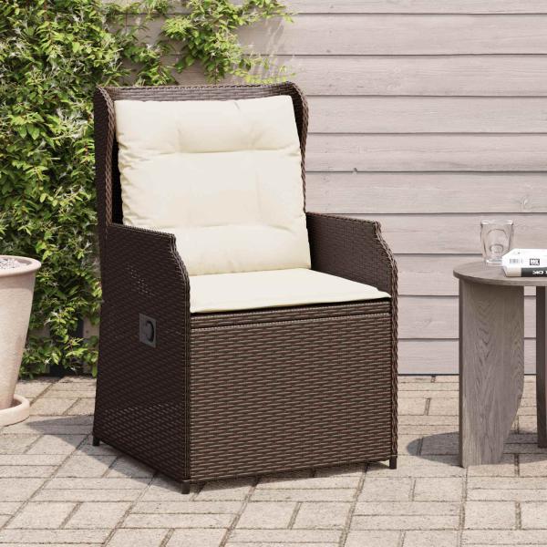 Gartenbank 2 stk. Braun Poly-Rattan