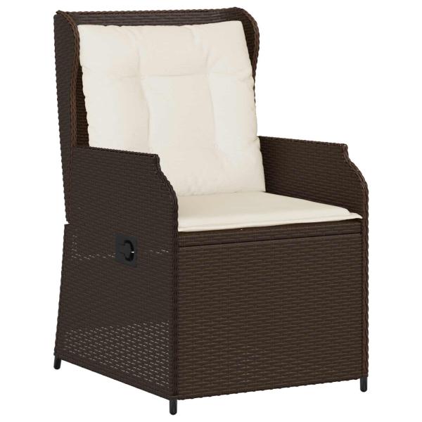 Gartenbank 2 stk. Braun Poly-Rattan