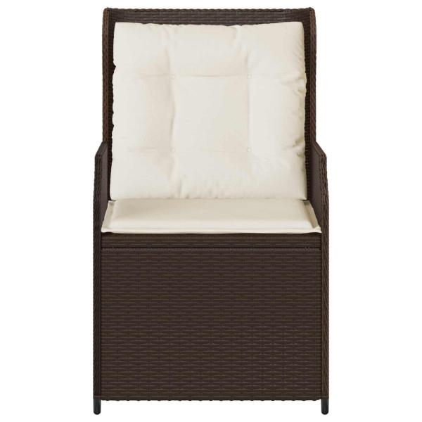Gartenbank 2 stk. Braun Poly-Rattan
