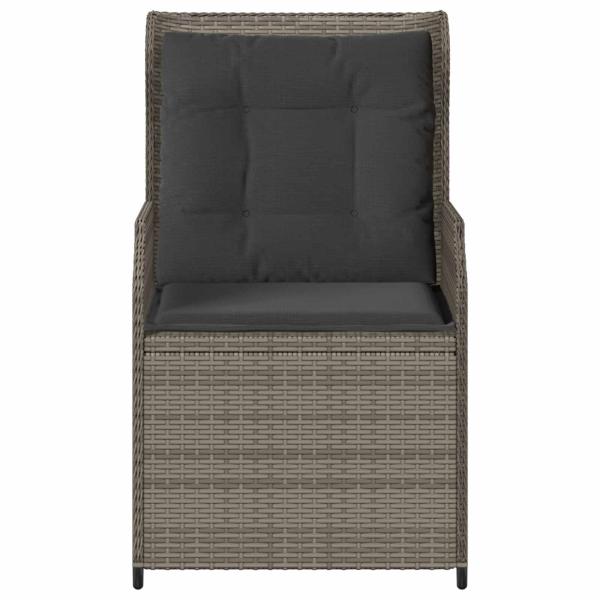 Gartenbank 2 stk. Grau Poly-Rattan