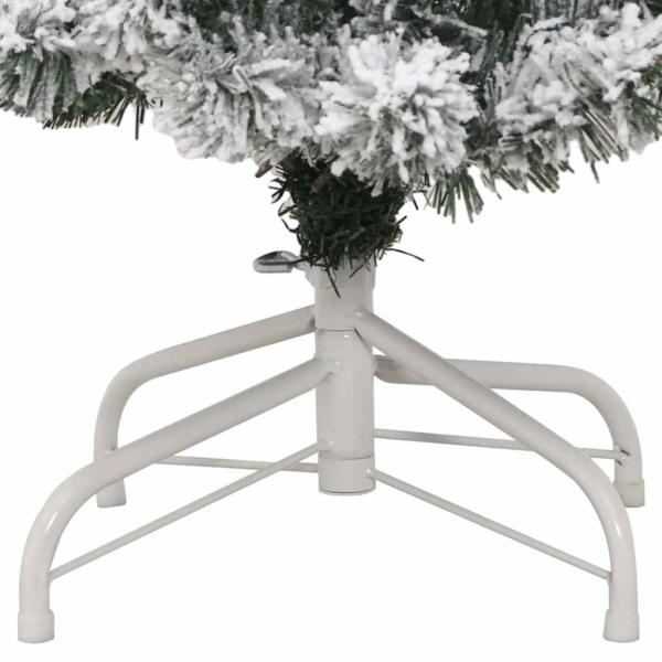 Künstlicher klappbarer Weihnachtsbaum Grün und Weiß 120 cm