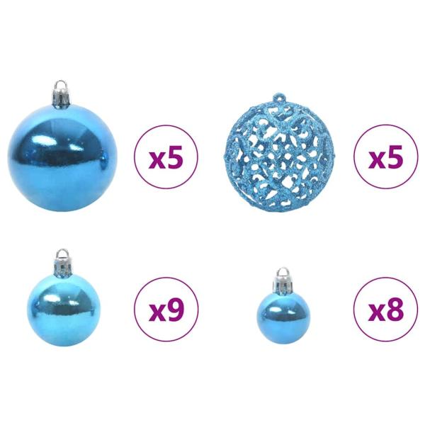 Künstlicher klappbarer Weihnachtsbaum Grün und Weiß 120 cm