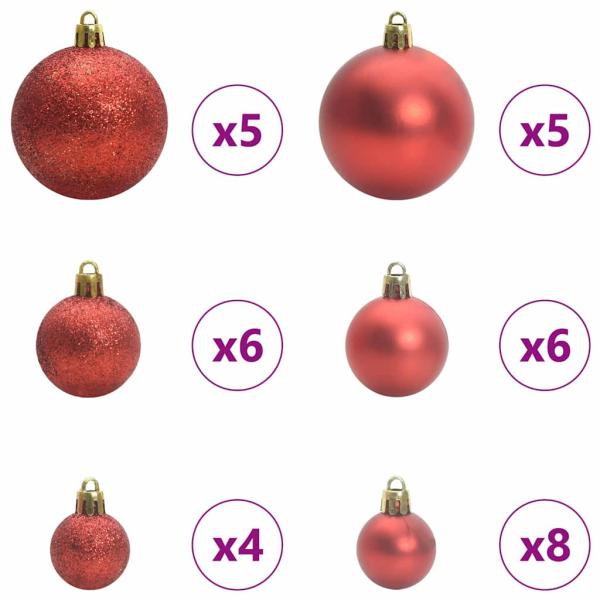 Künstlicher klappbarer Weihnachtsbaum Grün und Weiß 150 cm