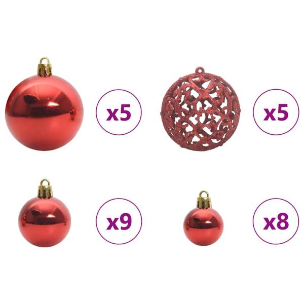 Künstlicher klappbarer Weihnachtsbaum Grün und Weiß 150 cm