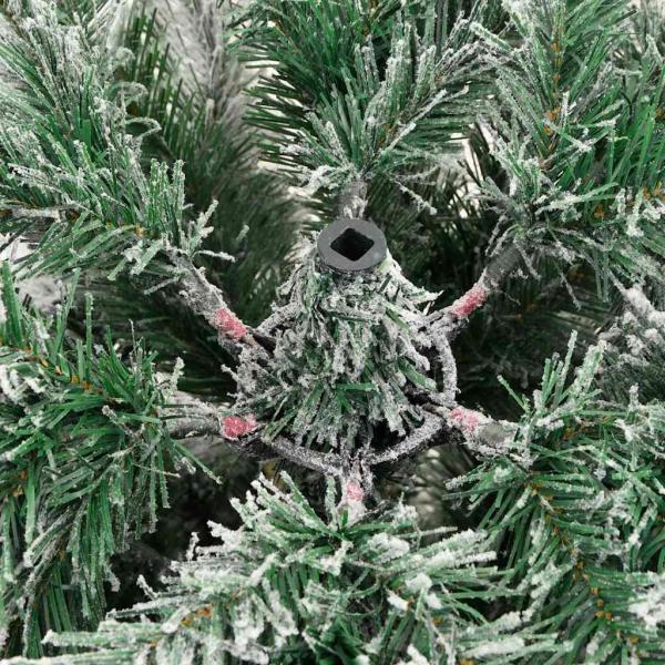 Künstlicher klappbarer Weihnachtsbaum Grün und Weiß 150 cm