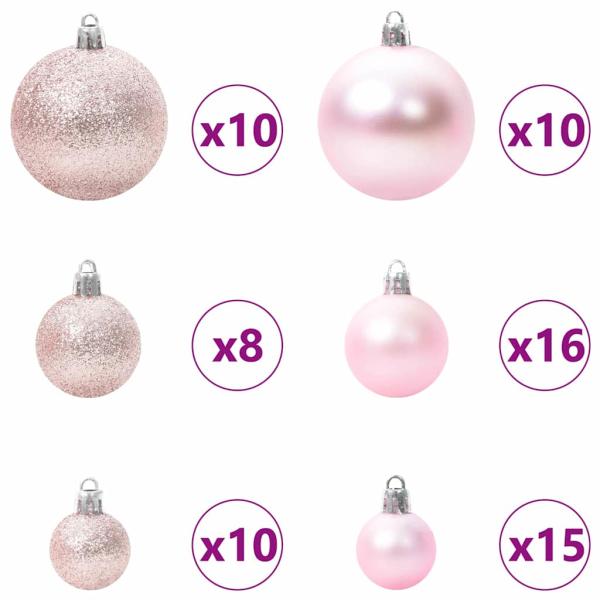 Künstlicher klappbarer Weihnachtsbaum Grün und Weiß 180 cm