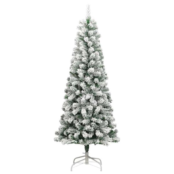 Künstlicher klappbarer Weihnachtsbaum Grün und Weiß 240 cm