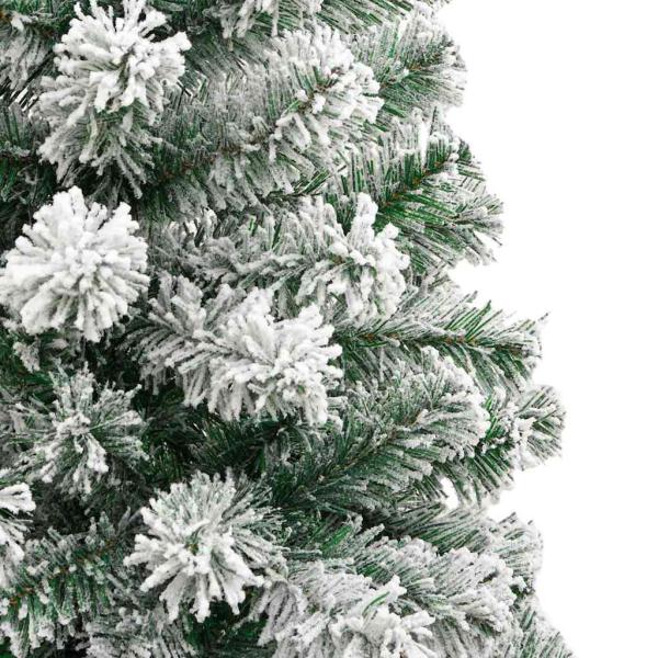 Künstlicher klappbarer Weihnachtsbaum Grün und Weiß 240 cm