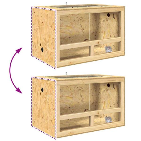 Terrarium Braun 80 x 50 x 100 cm OSB