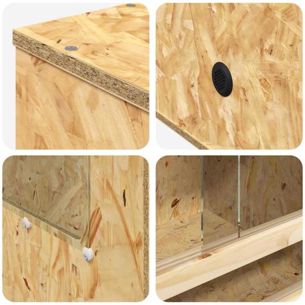 Terrarium Braun 50 x 50 x 130 cm OSB