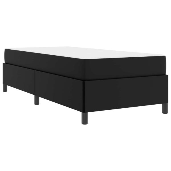 Bettrahmen mit Matratze Schwarz 80 x 200 cm Stoff