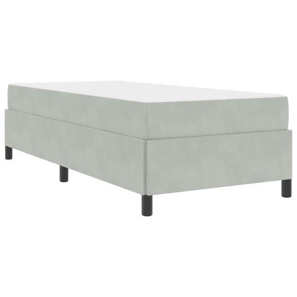Bettrahmen Hellgrau 80 x 200 cm Stoff