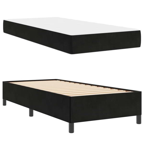 Bettrahmen Schwarz 80 x 200 cm Stoff