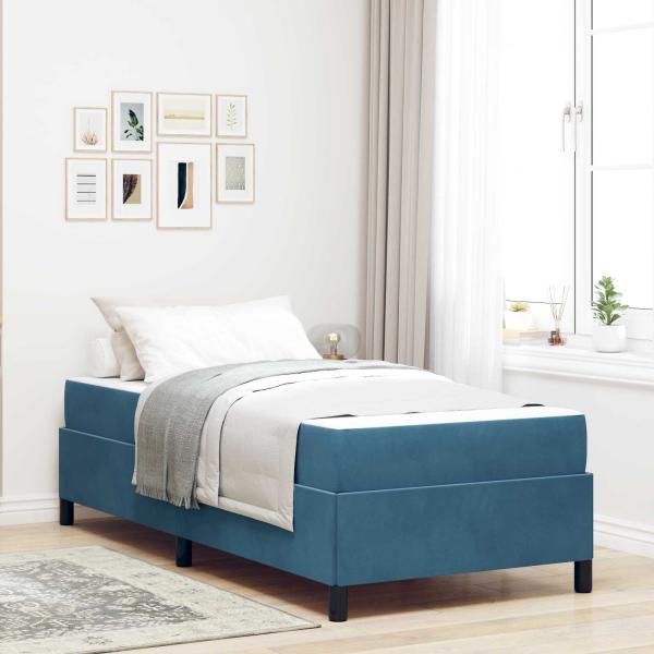 ARDEBO.de - Bettrahmen Dunkelblau 80 x 200 cm Stoff