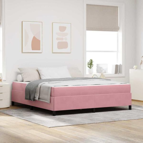 ARDEBO.de - Bettrahmen Rosa 180 x 200 cm Stoff