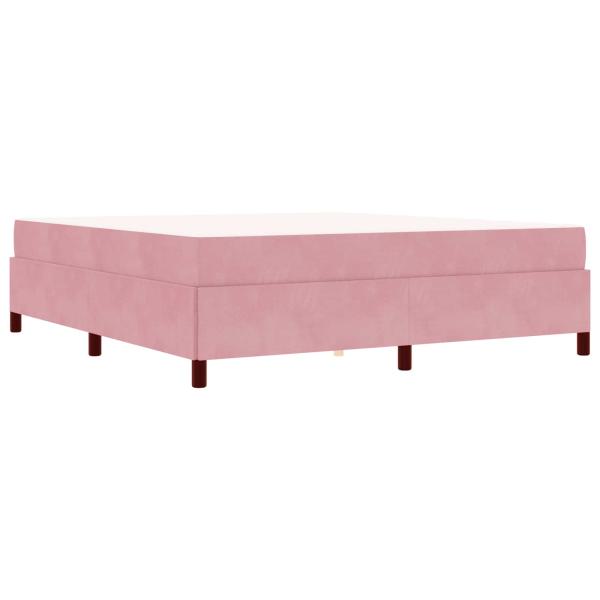 Bettrahmen Rosa 180 x 200 cm Stoff